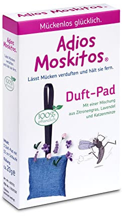 Adios Moskitos - Duft-Pad mit natürlichem Wirkprinzip - lässt Mücken verduften