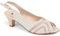 Pavers Sling-Back Evening Heels - Nude Size 5