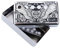guyker Humbucker Pickup Cover (50mm/52mm Polabstand) - Cupronickel Brücke und Hals Pickups Rahmen Set Ersatzteile für Les Paul LP Style E-Gitarre, Eagle Style, Chrom