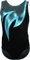 Gymnastikanzug Turnanzug Modell Java Spezial Samt & Glitzerlycra Kurzarm Turnbody, Größe:36, Farbe:Schwarz/Türkis/Petrol