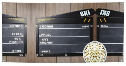 Kino-Film-Schindel und Popcorn Allzweck-Fahnen: Top-Choice-Event-Banner für lebendige Feiern