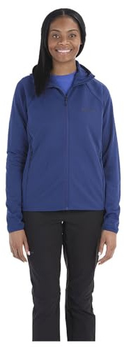 Marmot Damen Wm's Leconte Fleece Hoody, Warme Fleece-Jacke mit Reißverschluss in voller Länge, atmungsaktiv, winddichte Weste, leicht zu packen, ideal für Wandern und als Midlayer, Blue, XL