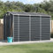Gartenhaus Anthrazit 191x300x198cm Stahl verzinkt