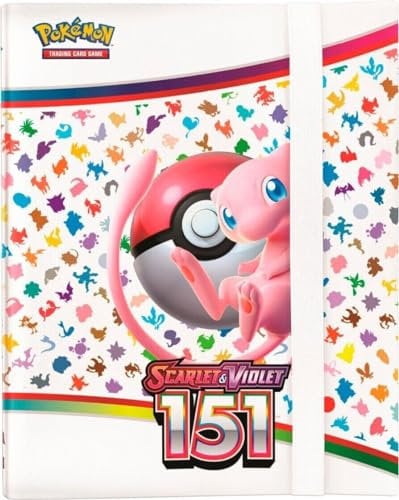 kompatibel für Pokemon Scarlet & Violet 151 Mew Sammelalbum 9-Pocket Karten-Album für 360 Sammelkarten Binder/Portfolio