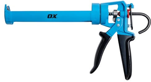 OX Tools Pro Drip Free Caulk Gun, Drip Free on/off Switch & 12:1 Thrust Ratio
