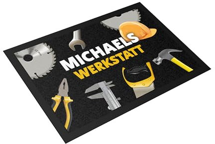 printplanet® - Fußmatte selbst gestalten - individuell Bedruckt - Layout: Werkstatt - Größe 60 cm x 40 cm
