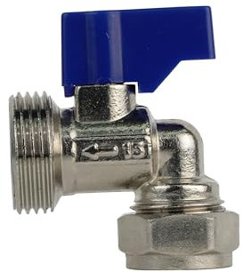 Plumb Bliss Angled Washing Machine Valve - Elbow (90 x 15mm x 3/4)