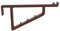 kj-vertrieb Design Stabiler Fensterhaken für Deko - für Fensterdicke 17-20mm - Dekohaken mit Distanzhalter, Farbe:Braun, Anzahl:5 Stück