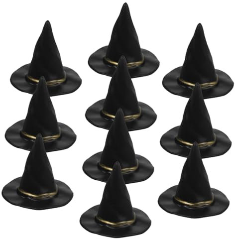 Parliky 48stücke Miniatur Hexenhüte Halloween Party Deko Kleine Hexenhüte Für Flaschen Bastelprojekte Für Kostüme Und Festtagsgestaltung