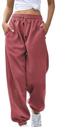 Rpporm Jogginghose Grau, Blitz Angebote des Tages Heute, Damen Jogginghose Freizeithose Hohe Taille Sporthose Trainingshose Cinch Bottom Lang Sweatpants Mit Taschen Jogginghose Mädchen