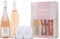 Roubine Côtes de Provence Rosé Gift Set with 2 Bottles and 2 Glasses – Premium French Rosé Wine in a Beautiful Floral Box, Perfect Seasonal Gift for Her and Special Occasions