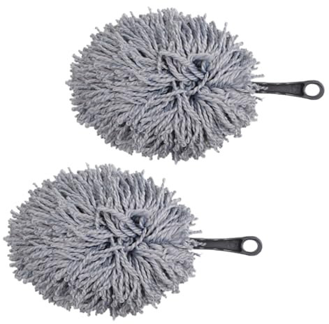 iplusmile 2 Piezas Cepillo para Cera De Coche Plumero De Coche para Limpiar El Interior Plumero Interior del Coche Limpieza del Polvo del Coche Plumero para Autos Nanofibras Ultrafinas Grey