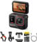 Insta360 Ace Pro 2 Motorcycle Bundle - 8K Waterproof Action Camera Co-Engineered with Leica, 1/1.3 Sensor, Dual AI Chip, Leading Low Light, Superior Audio, Flip Screen & AI Editing for Vlogs