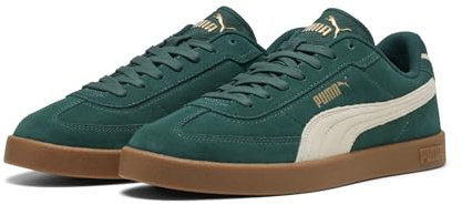 PUMA Unisex Club II Era Suede Sneakers Green Size UK 8