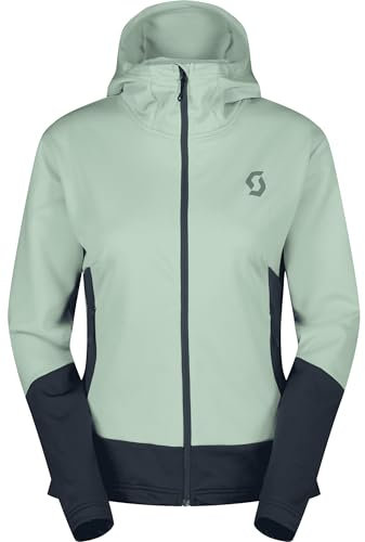 Scott Damen Defined Mid Zip Jacke, fresh green-dark blue, XL