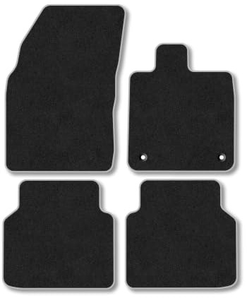 Ford Capri (2024+) Carpet Car Mats | Grey Edge Trim Tailored Fit Floor Mats Full Coverage Protection Accessories Easy Clean Anti Slip Made in the UK