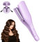 Rppiup Welleneisen für Haare, 36mm Lockenstab Große Locken, Mermaid Hair Waver, Beach Waves Lockenstab mit 5 Einstellbare Temperaturen, U Förmiger French Wave Locken Stab für Alle Haartypen (Lila)