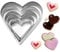 Juego de 5 Cortadores Galletas Forma Corazón para Hornear Mousse,Cortadores Galletas Pasteles Forma Corazón Acero Inoxidable Adecuados Decorar Cumpleaños Navidad Pascua Momentos Divertidos con Niños