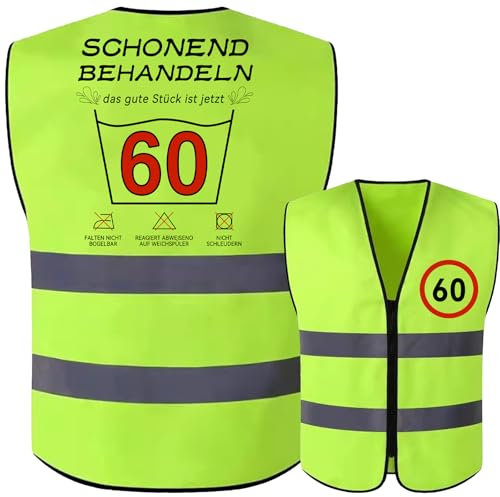 Dazzjoy Panneau de signalisation - Cadeau d'anniversaire pour homme - Gilet d'anniversaire, 60, 60