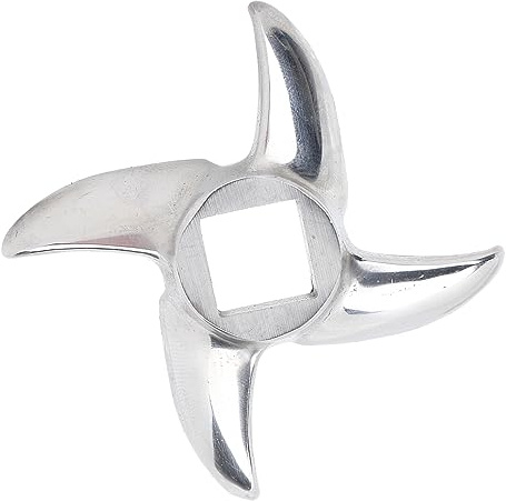 Lame de Hachoir à Viande, Couteau de Broyage Alimentaire en Acier Inoxydable, Disque de Hachoir à Viande en Forme de Croix, Accessoire de Hachoir à Viande électrique, Hachoir de Remplacement (#2)