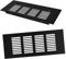 UKCOCO 2 Piezas Rejilla de Ventilación de Aluminio Cubierta para Armarios y Muebles Ventilación para Cocinas Baños y Color Negro
