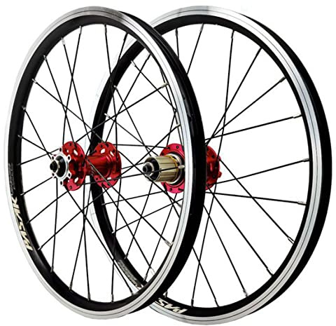 20 Zoll Fahrrad Laufradsatz 406 BMX-Felge Fahrradräder Schnellspanner Sechs Nagelscheibe/V-Bremse Fahrradrad 24-Loch-Nabe Für 7 8 9 10 11 12-Gang-Kassette(with Label)