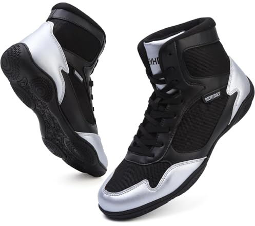 Boxing Shoes Boxing Boots Men Wrestling Shoes for Martial Arts Ankle Strap