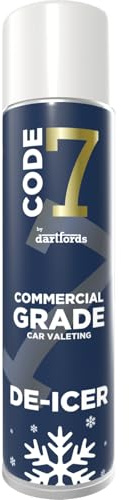 dartfords Code 7 De-Icer 600ml | Fast Acting Ice & Frost Remover for Car & Van Windscreens | Quickly Clears Locks & Padlocks | Works to -20°C