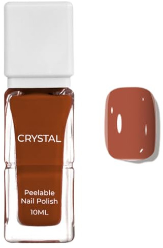 Warm Terracotta Red Nail Polish,Warm Red Nail Varnish for Women,Nail Varnish Quick Dry&Long Lasting,Nail Paint Sequins Nail Art No Need Cure