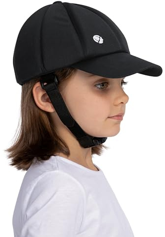 Casquette de Baseball Ribcap | Enfants | Noir | Casque pour l'épilepsie