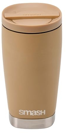 Smash Stainless Steel Twist & Lock Travel Coffee Mug 355ml/12 fl oz | Double Wall | Lockable Lid | Stainless Steel | Get the matching stainless steel water bottle