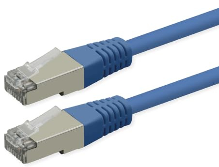 ROLINE Patchkabel Cat.6 (Class E), PoE, S/FTP (PiMF), blau, 15 m