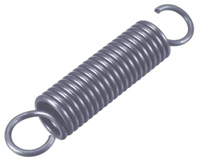 sourcing map Ressort de Traction Ressort de Tension Ressorts d'Extension 2.5mm Fil Dia, 18mm OD, 90mm Libre Longueur Ressort Acier Petit Double Crochet