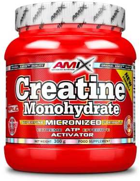 AMIX - Creatina Monohidratada - 300 Gramos - Complemento Alimenticio - Mejora el Rendimiento Físico - Ideal para Deportistas - 100% Micronizada - Proteína Masa Muscular