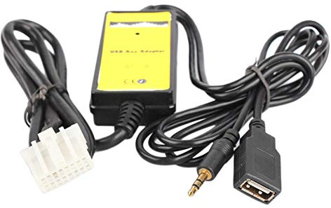 TOOGOO USB Aux Mp3-Player-Adapter Auto Digitale Musik-Cd-Wechsler 3,5 mm Für Mazda 2/3/5/6 / Cx7 / Mx5 / Mpv/Miata/Tribute / Rx8-Interface