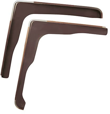 Lampa Windabweiser-Set, Universelle Passform, Grau, Selbstklebend, Auto