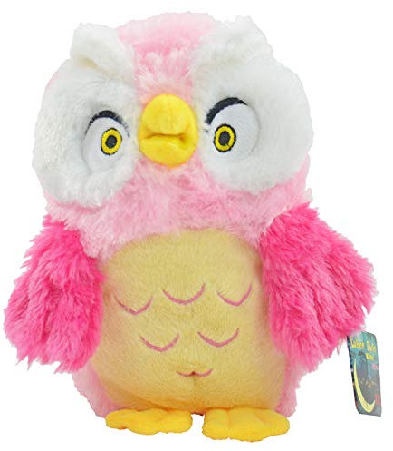 Kögler 76504 - Labertier Eule Nina XXL, ca. 26 cm groß, nachsprechendes Plüschtier mit Wiedergabefunktion, plappert alles witzig nach und bewegt sich, batteriebetrieben