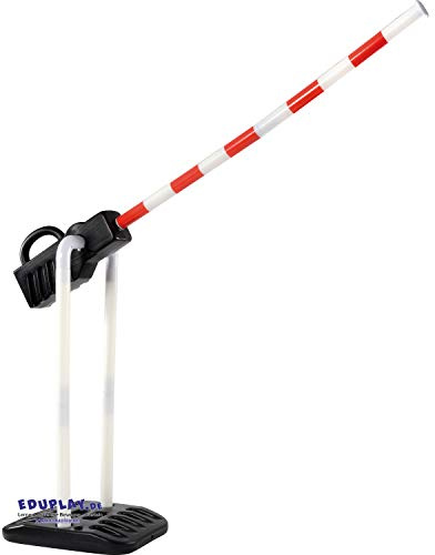 EDUPLAY 120567 Schranke, Kunststoff, 93 x 23 x 68 cm, rot/weiß/schwarz