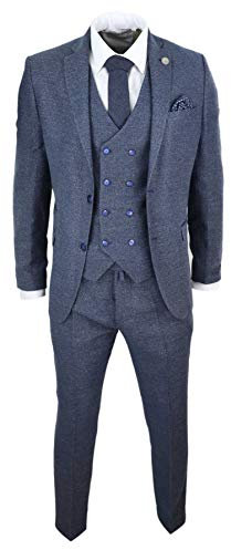 TruClothing.com Herrenanzug 3 Teilig Tweed Design Blinders 1920 Stil Wollenanteil