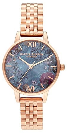 Olivia Burton Analogue Quartz Watch for Women Under The SEA Collection with Rose Gold Colored Stainless Steel Bracelet - OB16US25