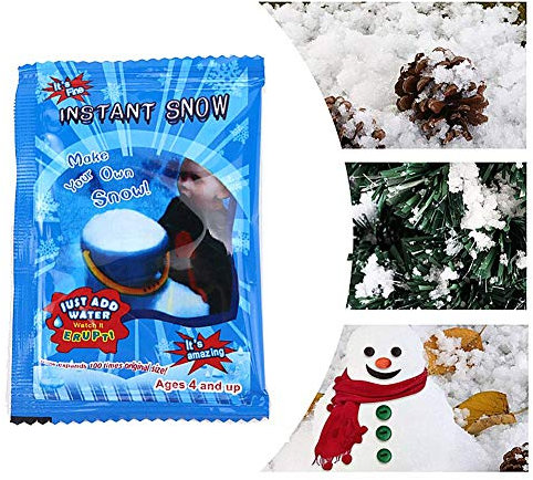 Molinter Kunstschnee Dekoschnee Simulation Schnee Pulverschnee für Winter Weihnachten Party Modellbau Deko Weihnachtsdekoration (1000g)