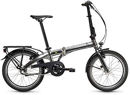 COAST Bikes Unisex – Erwachsene Hightide No. 01 3S Faltrad, Anthracite, 20 Zoll