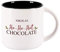 Herz & Heim® Weihnachtstasse personalisiert mit Namen - verschiedene Motive - Geschenkidee Weihnachten und Nikolaus Ho Ho Hot Chocolate Schwarz