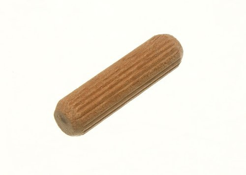 10 x Holzdübel, Hartholz, gerillt, geriffelt, M10 x 60 mm