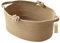 Yiuswoy Baumwollseil Gewebter Aufbewahrungskorb Natürlich Baumwollseilkorb Deko Korb mit Griffen Organizer für Wohnzimmer, Kinderzimmer, Spielzeug, Baby Accessoires (Khaki)