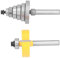 Jeu de roulements à feuillure, fraise à bois CNC en acier au carbone dur interchangeable 6 roulements à feuillure pour bois dur pour composites pour contreplaqué