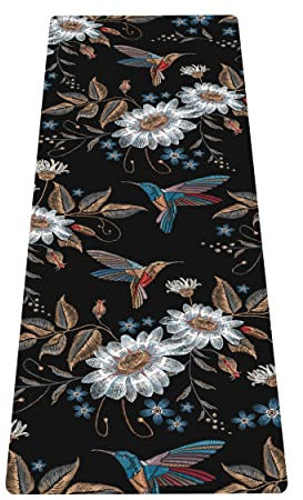 LaiEr Tragbare Reise-Yogamatte, faltbare, leichte Trainingsmatte – ideal für Yoga, Pilates, Bikram, Stretching, Training und Bewegung (183 cm x 61 cm x 1,5 mm)