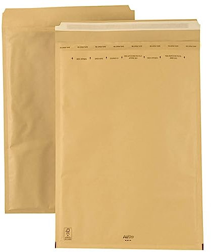 smiley pack 25 Luftpolstertaschen Luftpolsterumschläge Gr. I/9 Braun (320x455 mm) DIN A3 gepolsterte Briefumschläge Polsterversandtaschen Versandtaschen Luftpolsterversandtaschen gepolstert