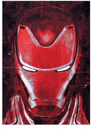 Displate Marvel Avengers Metallposter Marvel Avengers Poster Marvel Deko Marvel Merch Marvel Bilder Marvel Film Poster Marvel - Avengers Endgame Pantheon - Iron Man Poster 32x45cm