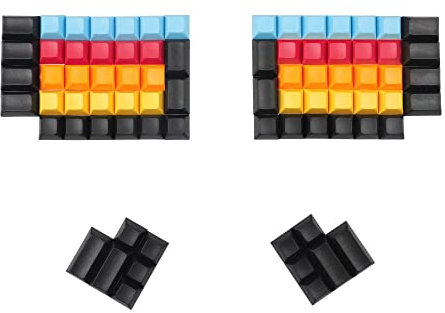 YMDK DSA Profile PBT Blank Keycap Set for Ergo Ergodox Planck Preonic Lily 58 Keyboard